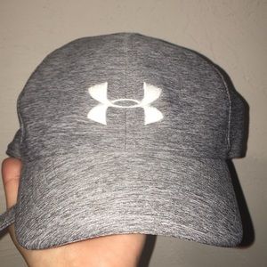 Gray under armour hat